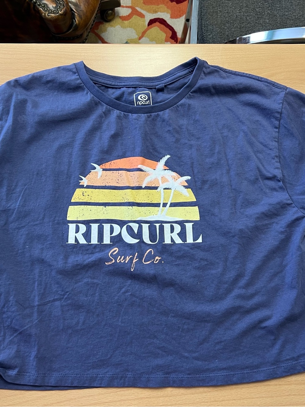 Rip Curl Navy Short-Sleeve Surf Graphic Tee